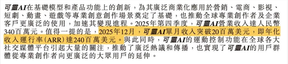 月流水破2000万美元，可灵成全球最吸金的AI视频模型